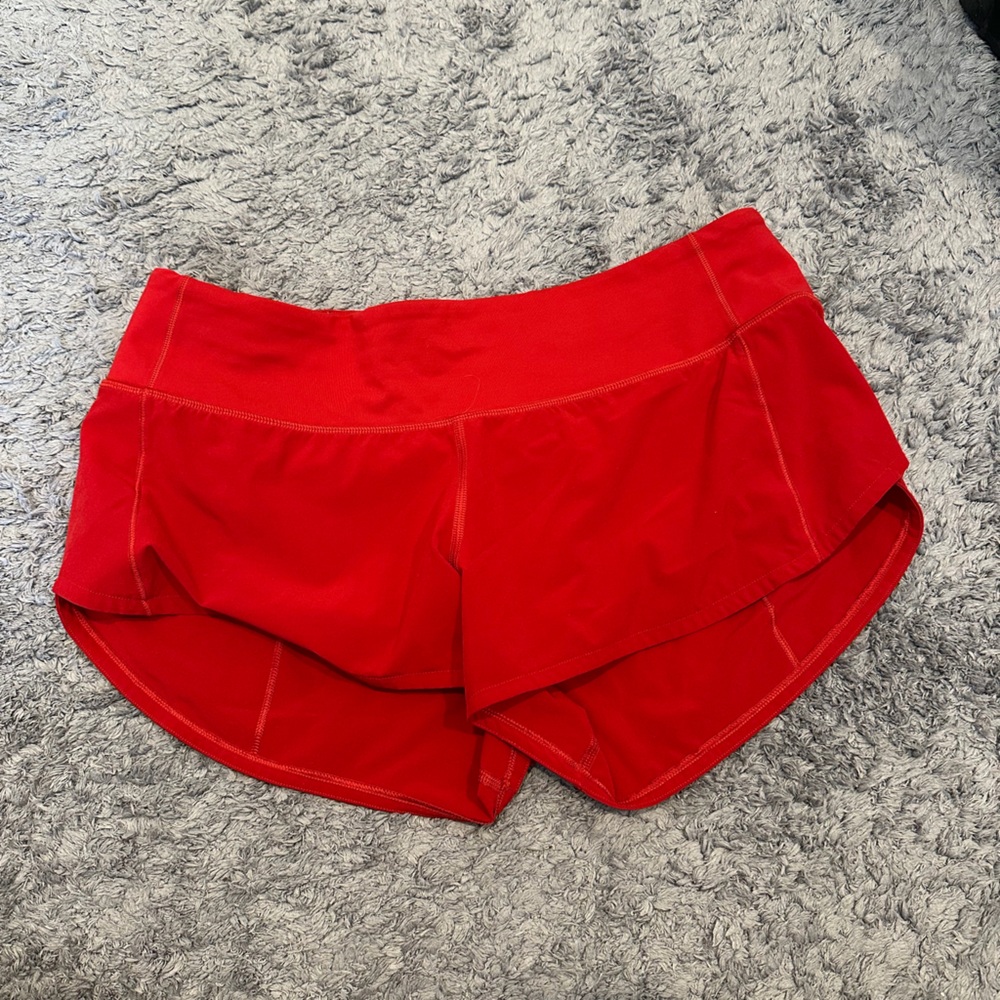 Lululemon | Speed Up Low-Rise Short 2.5" red size 6